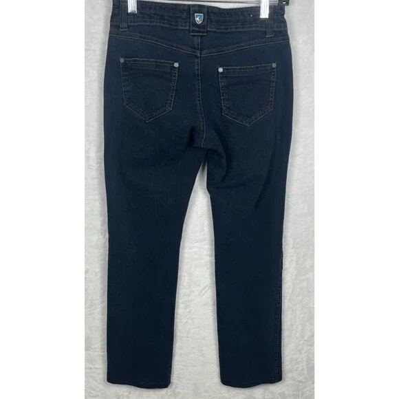 Kuhl Legendary Straight Jeans Hiking Outdoor Born in the Mountains Blue Size 4S - Picture 12 of 14